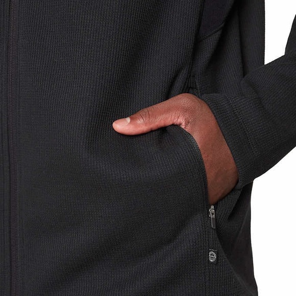 Mondetta Men’s Full Zip Waffle Jacket black XXL NWT - Picture 4 of 9